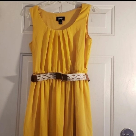 BY&BY dress size medium mustard color - Picture 2 of 4